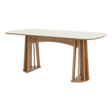 Mesa De Jantar 6 Lugares Madeira Mdf Retangular Dalla Costa