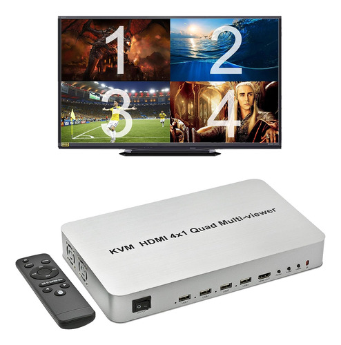 Conmutador Switch Expert Connect Hdmi 4 Puertos 1080p 60 Hz