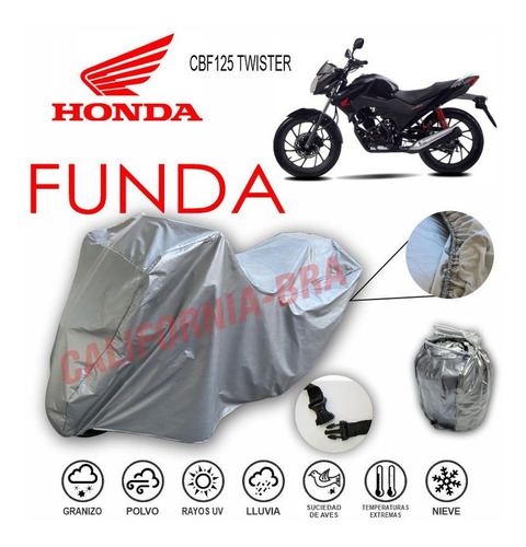 Funda Cubierta Lona Moto Cubre Honda Cbf125 Twister