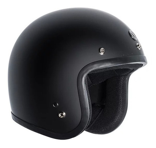 Casco Para Moto Abierto Torc 3/4 Face Retro T-50  Matte Black Classic Talle L 