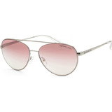 Gafas De Sol Michael Kors Mkl Aventura Plata Espejo Plata 59