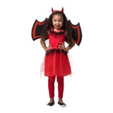 Fantasia De Halloween Infantil Capetinha Com Chifres + Nf