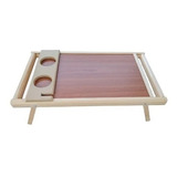 Mesa De Servicio Plegable Cama Lap Porta Vaso Desmontable