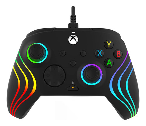 Control Xbox Pc Con Luz Rgb Pdp Afterglow Wave Xbox One Xbox Series X Xbox Series S Computador