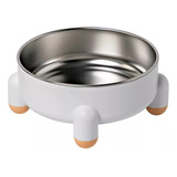 Plato Antideslizante De Acero Inoxidable Para Perros Y Gatos