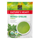 Mezcla Orgánica Moringa Y Spirulina Powder Nature's Heart