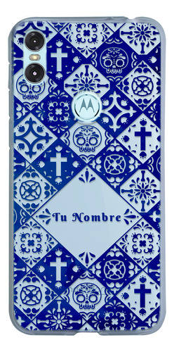 Funda Para Motorola Para Mujer Talavera Calaveras Con Nombre