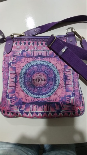 Bolsa Transversal Victor Hugo Coleção Mandala Cor Roxo