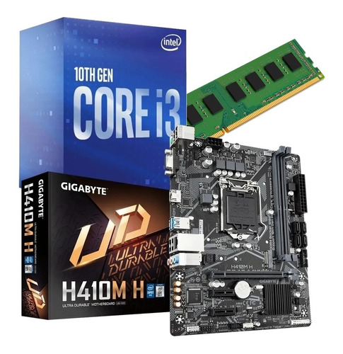 Combo Actualización Intel Core I3 10100f H410m H 8gb Cuotas