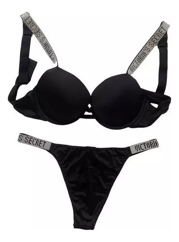 Conjunto De Lingerie Vítrea Victoria's Secret