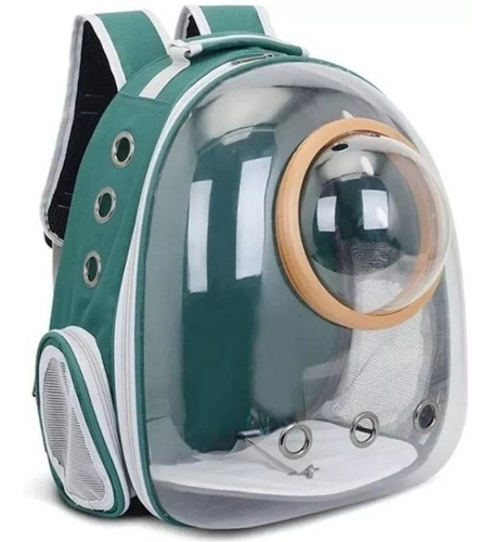 Morral Capsula Transparente Para Mascotas Gatos Perros