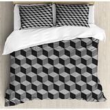 Fundas Para Edredones - Ambesonne Black And White Duvet 