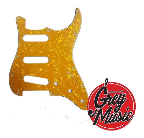Pickguard Cool Parts Pst01sss Strato 3 Simples Yellow Pearl 