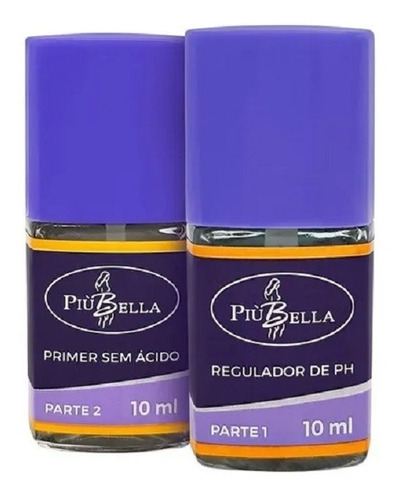 Kit Regulador De Ph E Primer Sem Ácido Piu Bella 10ml