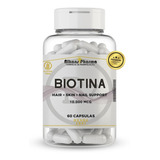 Biotina - Vitamina B7 10.000 Mcg 60 Caps Com Nota E Laudo