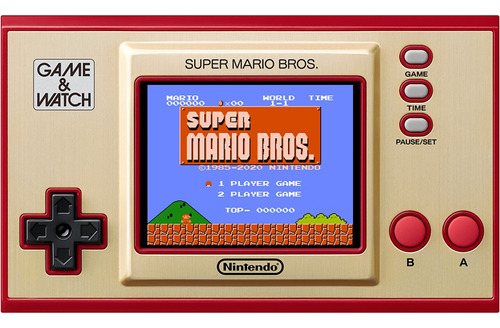 Nintendo Game & Watch Super Mario Bros.  Color Rojo Y Dorado