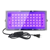 Reflector Luz Led Uv Negra Neón Fiestas Discotecas 50w