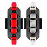 Lanterna Bike Farol Led Bike Sinalizador Recarregável - Par