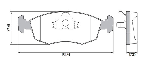 Pastilla Freno Delantera Fiat Idea Sencilla (no Adventure) Foto 2