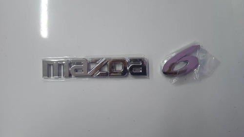 Emblema Letras Alto Relieve Cromado Mazda 6 Foto 3