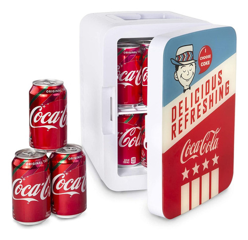 Cooluli® Mini Refrigerador Eléctrico Portátil Cocacola 12lat