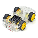 Kit Chassis De Carro 4 Rodas Robô Inteligente Para Arduino