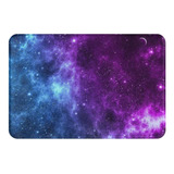 Alfombra De Baño Galaxy Blue Purple Para Piso De Baño, Alfom