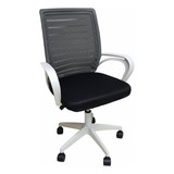 Silla Ejecutiva Ajustable Sillon De Oficina Base Metalica