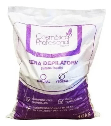 Cera En Perlas Vegetal X10 Kilos Cosmética Profesional Veget