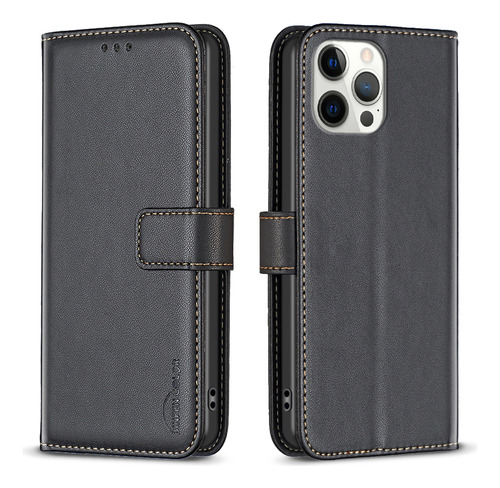 Funda Magnética De Piel Tipo Cartera For iPhone 14 Pro Max