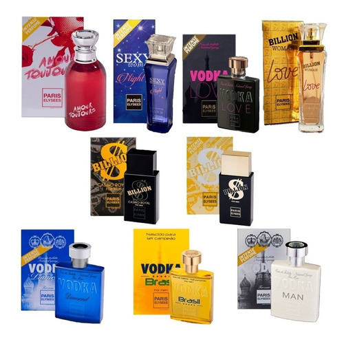 Kit Com 10 Perfumes Paris Elysees A Escolher Original Lacrad