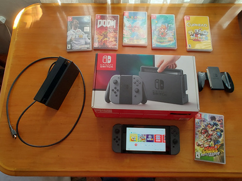 Nintendo Switch Completa + 6 Juegos 