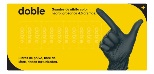 Guantes Negros Alta Calidad Nitrilo Talla L Precio Oferta!!