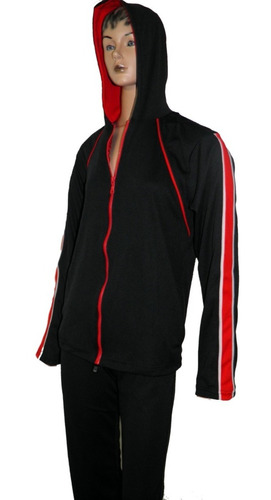 Campera  Deportiva Con Capucha Hidrofugo Talle1 Al 5 Prot Uv