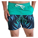 Shorts Praia Mauricinho Masc  Estampado Polo Wear