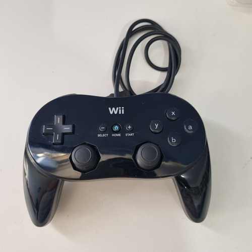 Wii Classic Controller Pro Preto Original Nintendo Rvl-005 