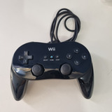 Wii Classic Controller Pro Preto Original Nintendo Rvl-005 