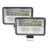 Tunelight Faros Blancos Con Estrobo 38 Leds 152 Watts 12-24v