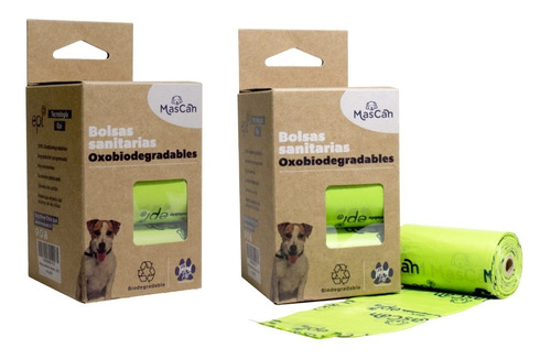 Bolsas Sanitarias Para Mascotas Mascan 240 Un Biodegradables