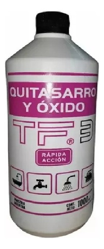 Quitasarro Y Oxido De Rapida Accion X 1 Litro Tf3 X 6 Unidad