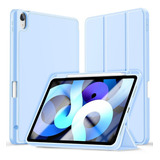 Funda Smart Para iPad Air 4 Y 5va 10.9 Ranura Lápiz Azul