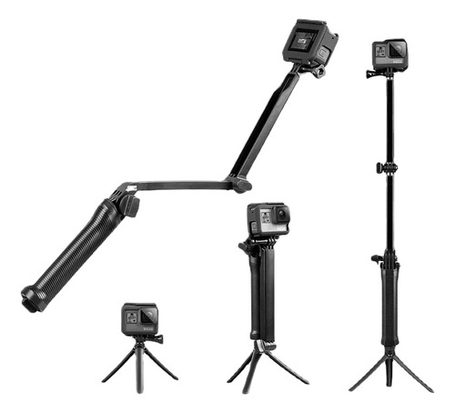 Bastão Tripé 3 Way Monopod Retrátil  Gopro Insta360 Osmo Act