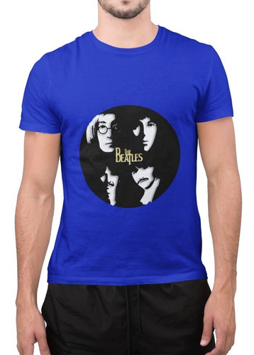 Polera Unisex The Beatles Rock&roll Disco Estampado Algodon