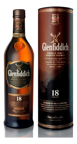 Whisky Glenfiddich Single Malt 18 Años, 750cc Con Estuche