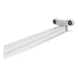 10 Luminárias Para 2 Tubular Led Sobrepor Slim 120cm 1,2m