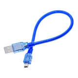 Cable Mini Usb 2.0 Azul De 30 Cm Para Arduino Nano V3