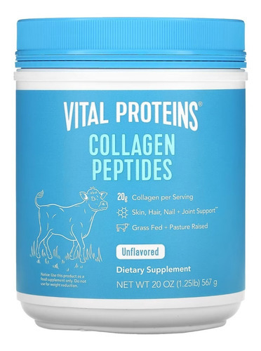 Vital Proteins Péptidos De Colágeno Tipo 1 Y 3 567 G Sabor Sin Sabor