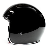 Casco Moto Retro Classic 3/4 Bola 8 Talla Xl Negro Kinlley