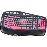 Protector Para Teclado Logitech K350 Mk570 Mk550 Pink Degrad