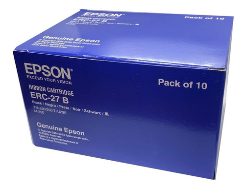 10 Cintas De Impresión Epson Erc-27b Nuevas Y Originales